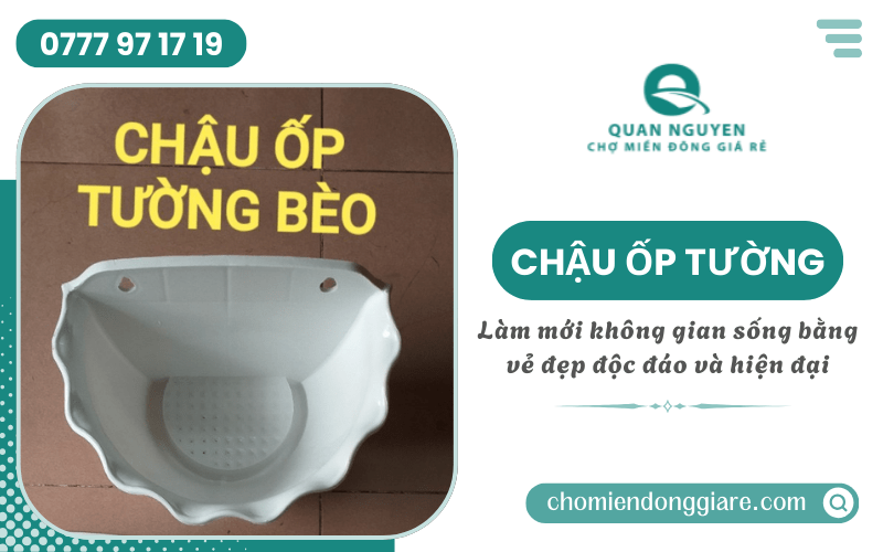 chậu ốp tường
