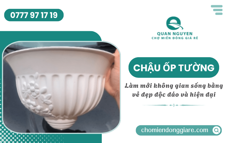 chậu ốp tường