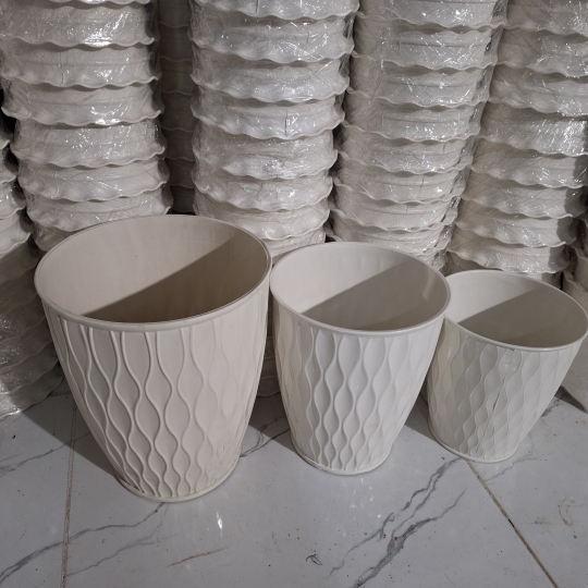 Chậu Mắt Lưới Đứng Tròn