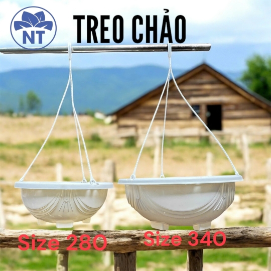 Chậu Treo Chảo Móc Nhựa