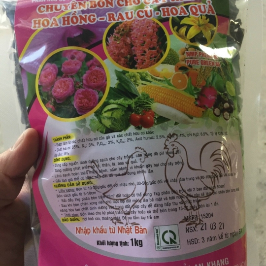 PHÂN HỮU CƠ Gà 1kg