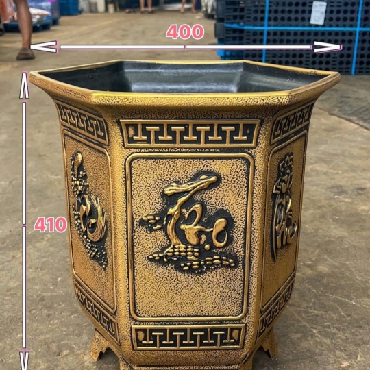 CHẬU ĐỒNG LỤC GIÁC PLT