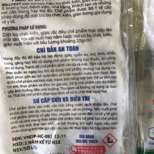 Trừ Bọ chét - Kiến - Gián KILLPEST